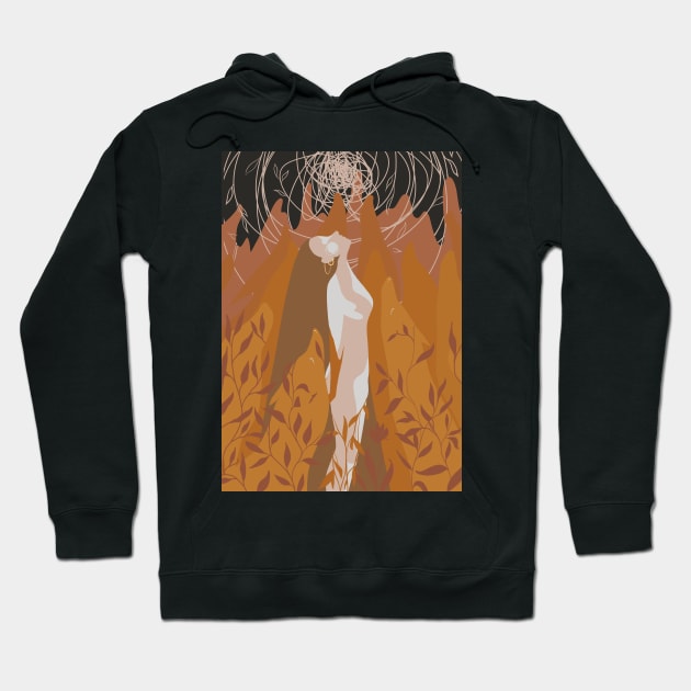 Woman who run with wolves Hoodie by Yofka